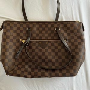 Louis Vuitton Iena Tote in Damier print N41013 size MM